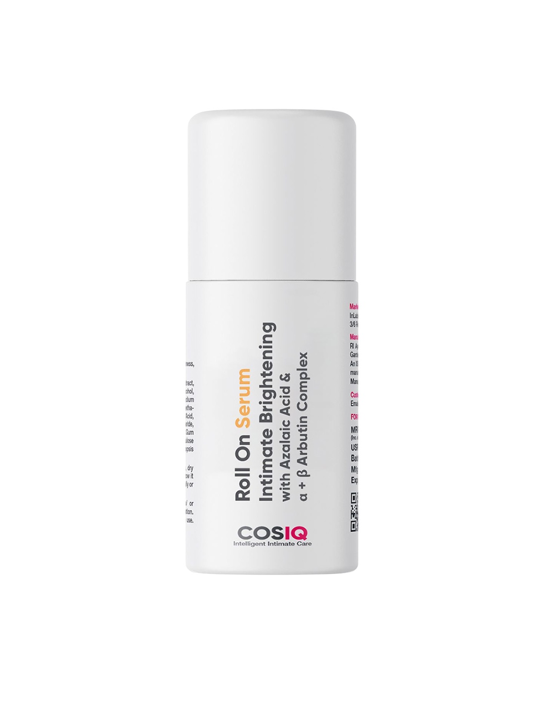 

CosIQ Intimate Brightening Roll-On Serum - 40 ml, White