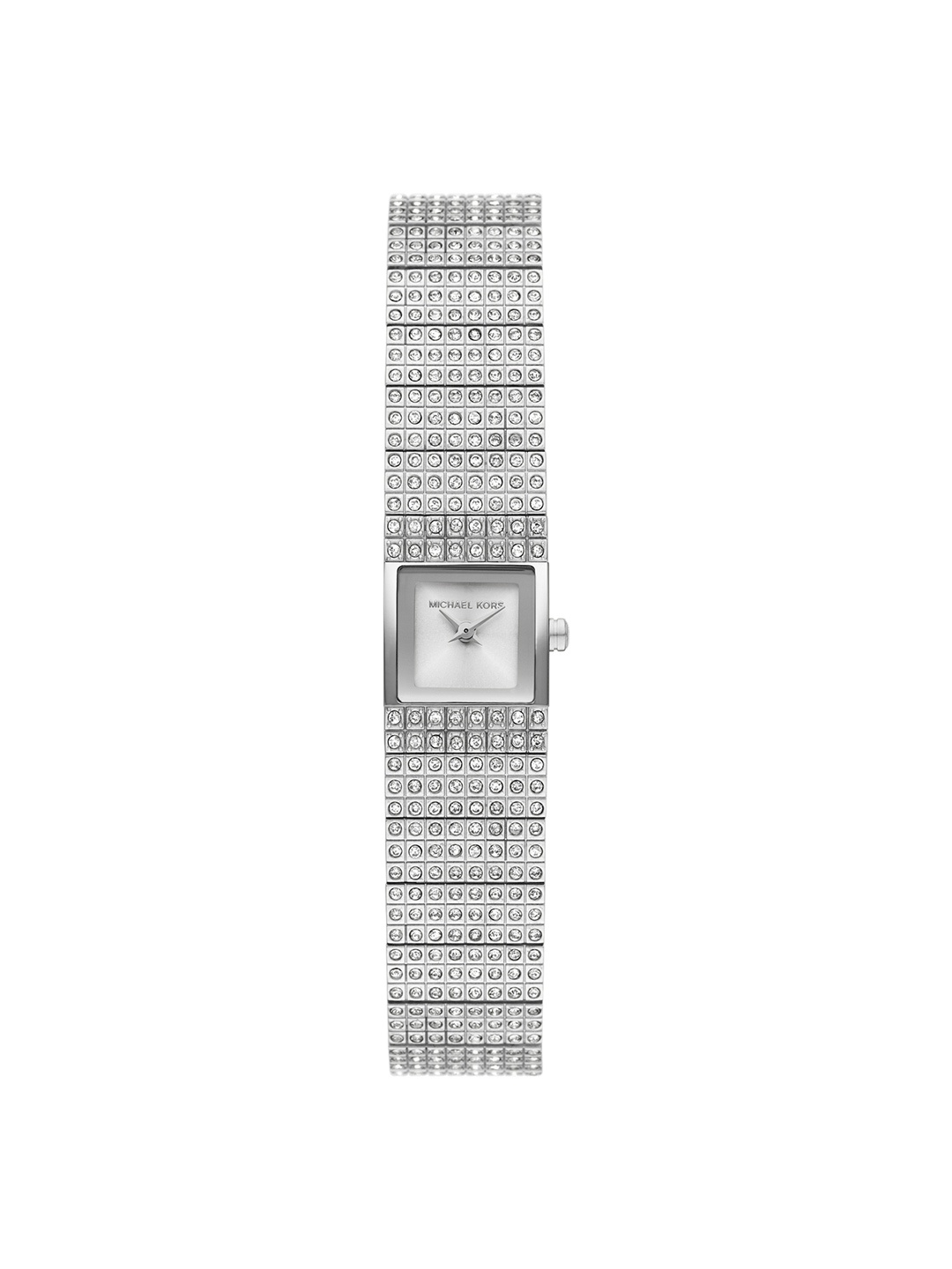 

Michael Kors Women Embellished Dial & Stainless Steel Straps Analogue Watch AK_MK4886, Silver