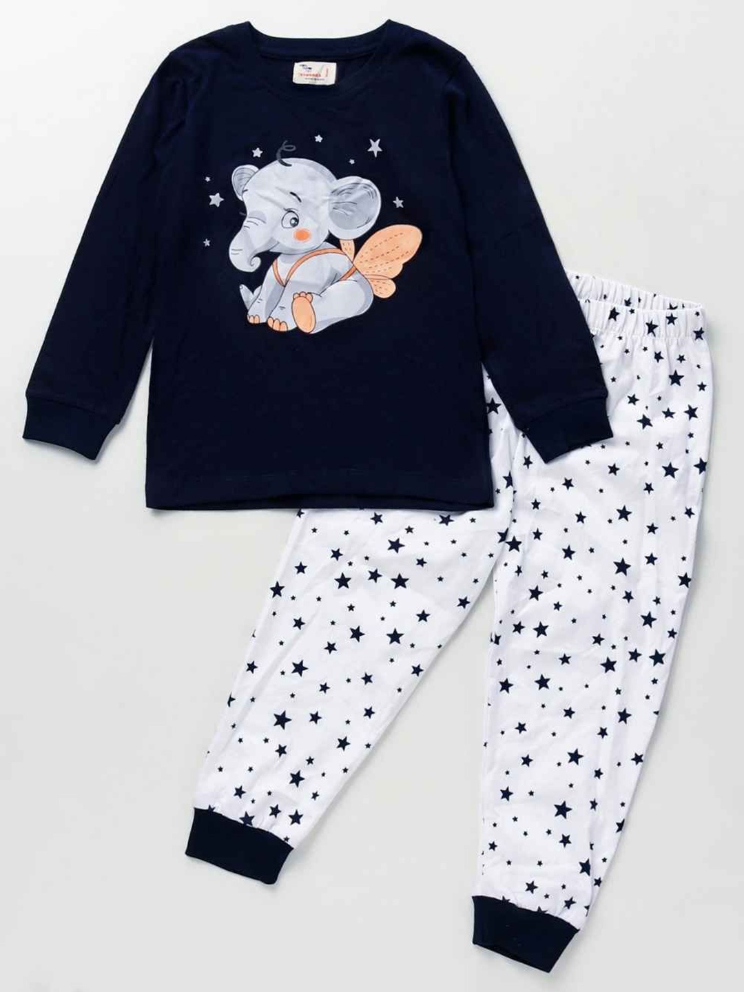 

BLUSHES Unisex Kids T-shirt with Pyjamas, Navy blue