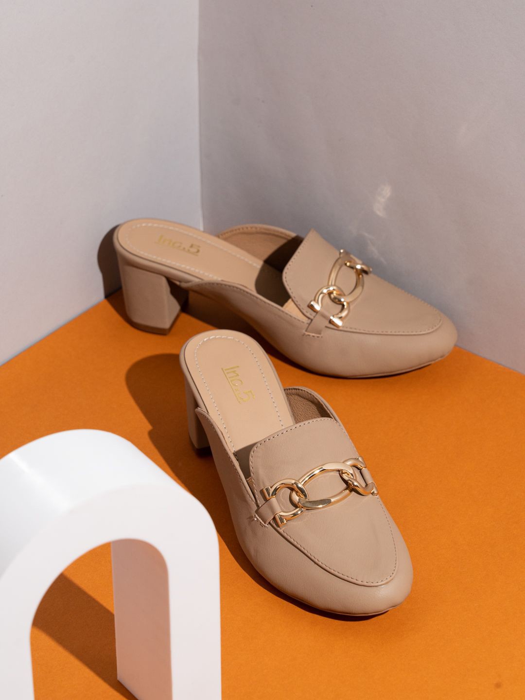 

Inc 5 Party Block Sandals, Beige