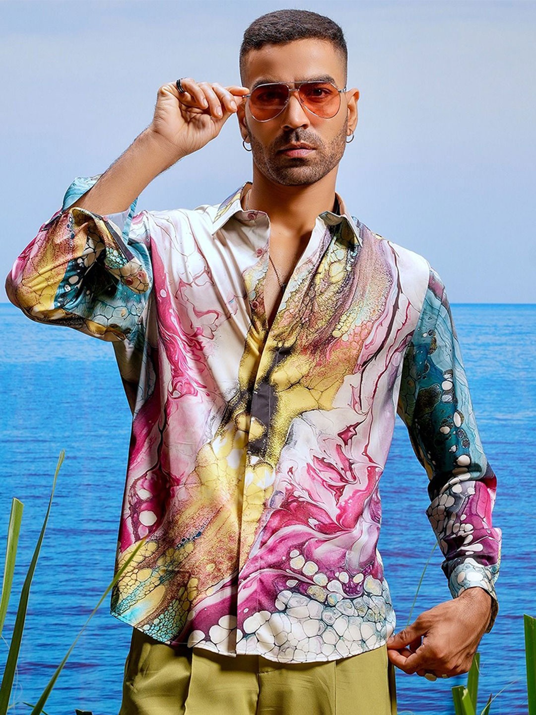 

ASUKA Men Floral Opaque Printed Casual Shirt, Multi