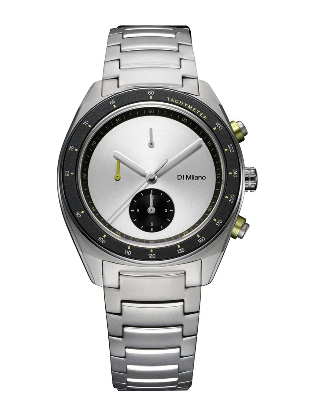 

D1 Milano Men Dial & Stainless Steel Bracelet Style Straps Analogue Watch CHBJ20, Silver