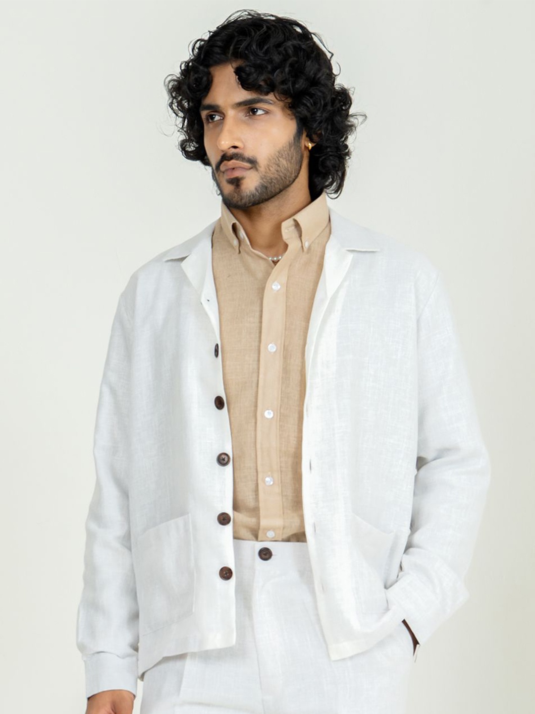 

Tistabene Men Opaque Casual Shirt, Off white