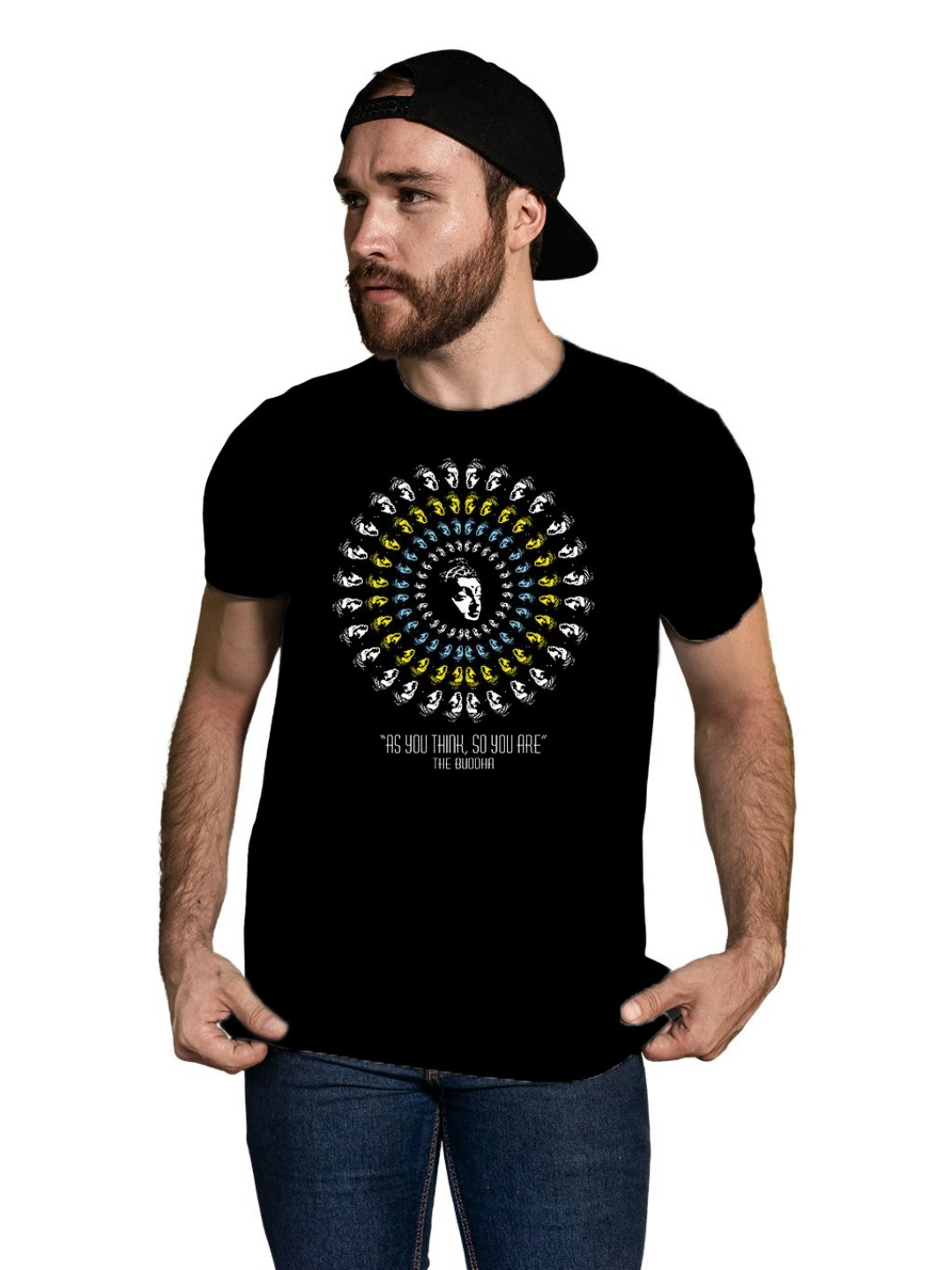 

Tantra Men Varsity Printed T-shirt, Black