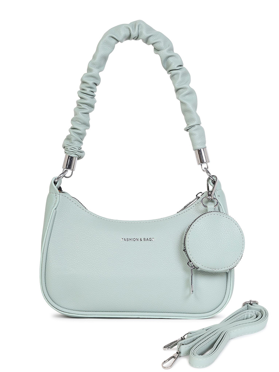 

Pramadda Pure Luxury PU Structured Shoulder Bag, Green