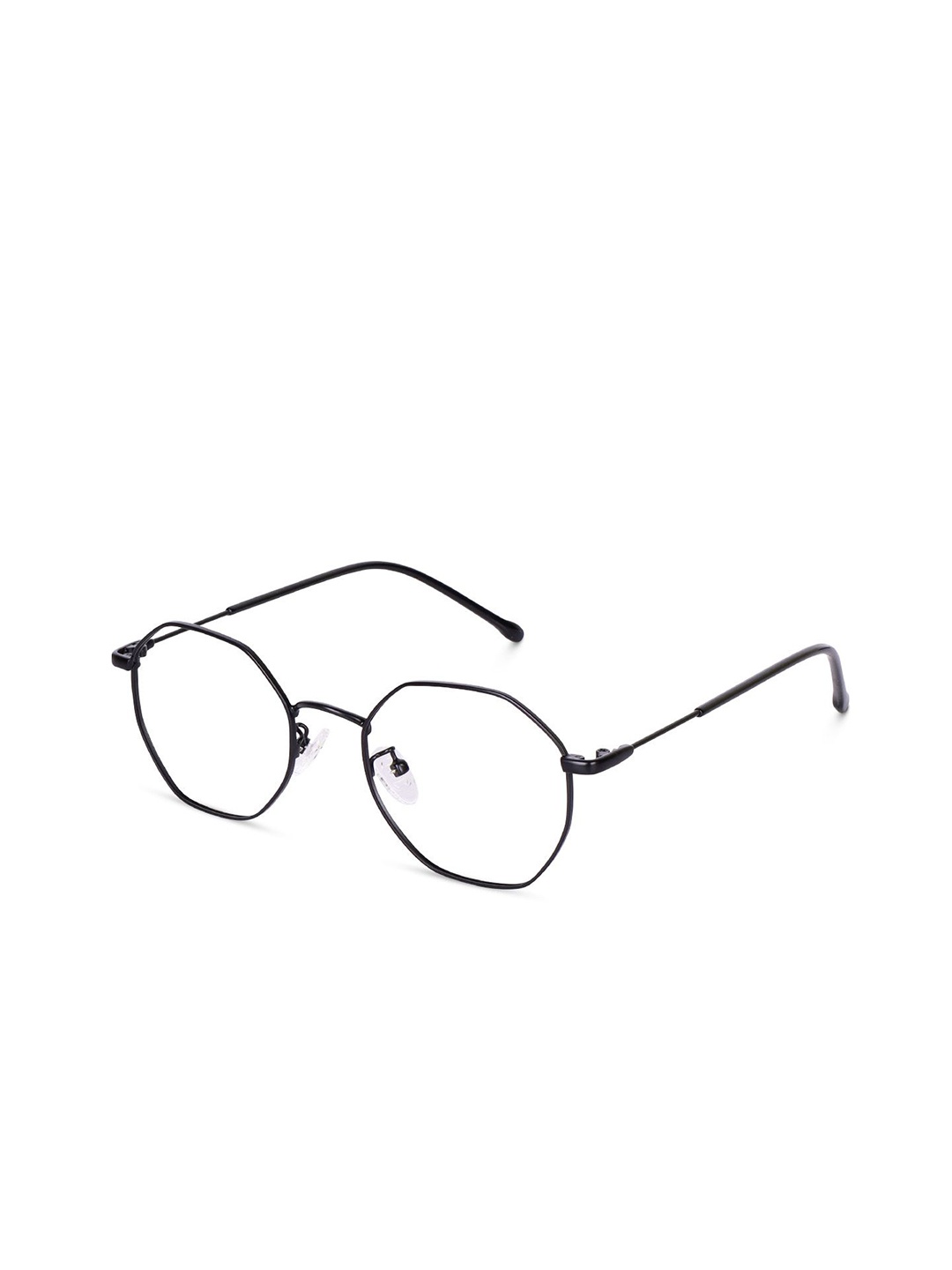 

Poshh Eyewear Unisex Full Rim Round Frames, Black