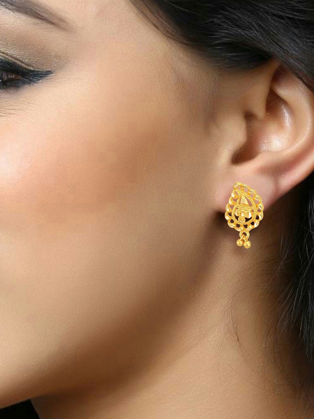

DIVASTRI Gold-Plated Contemporary Shaped Studs