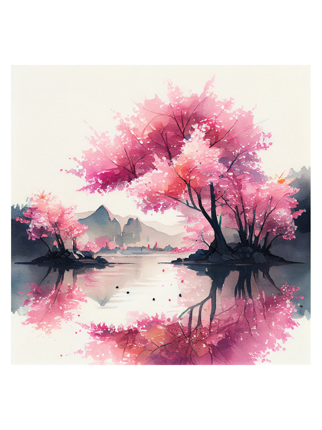 

CVANU Pink &Beige Floral& Botanical Canvas Wall Paintings