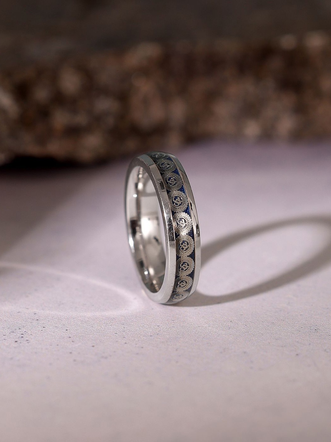 

GIVA 925 Silver Rhodium-Plated Hopeful Band For Him
