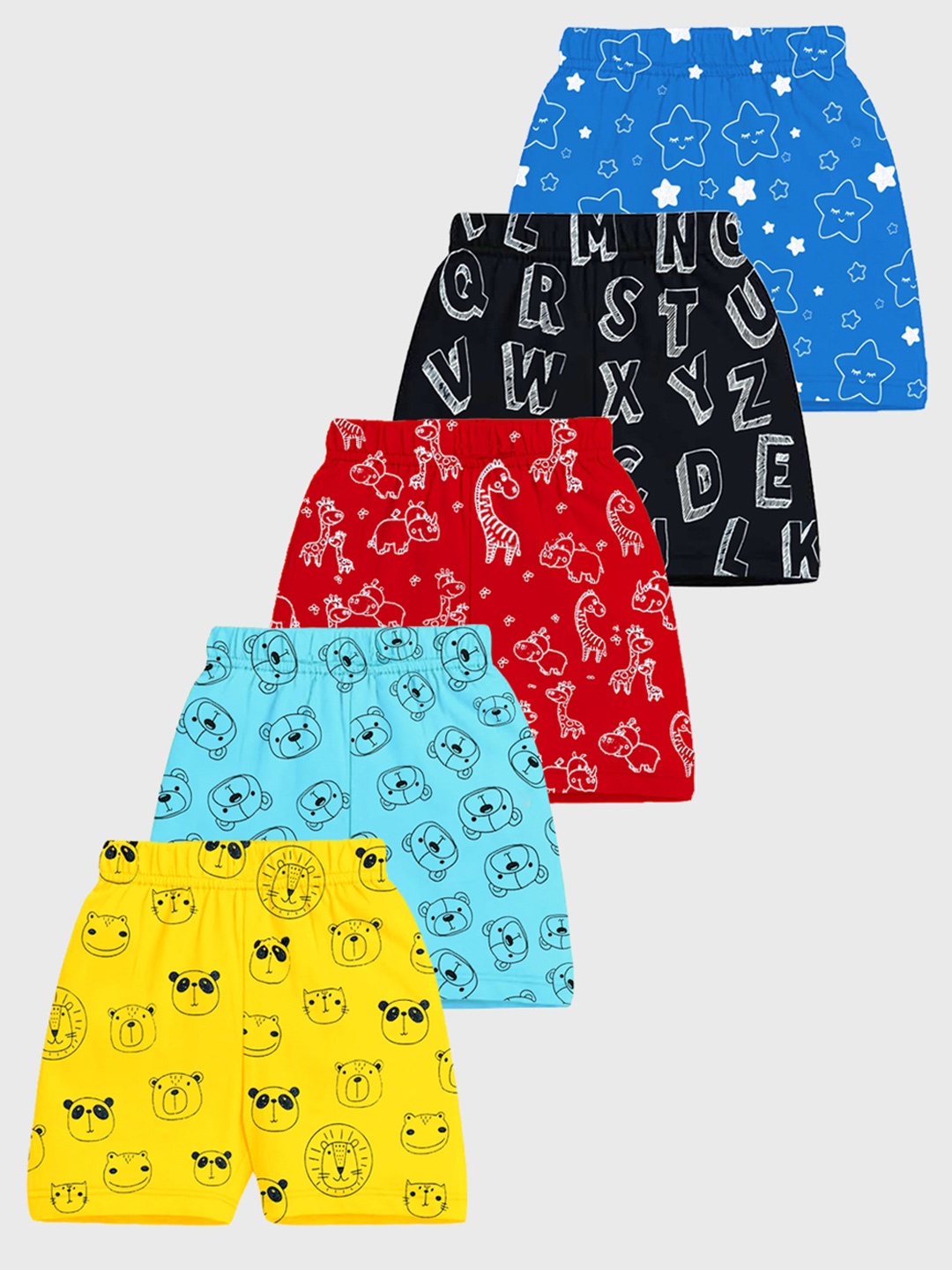 

KUCHIPOO Boys Conversational Printed Shorts, Blue