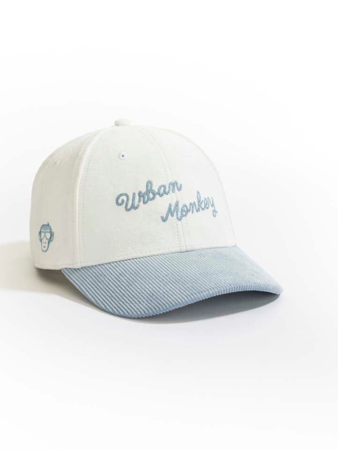

Urban Monkey Unisex Goofy Baseball Cap, White