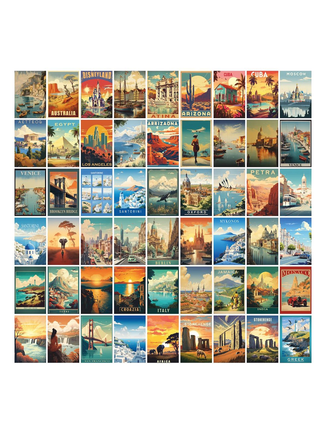 

CVANU Multicoloured 54 Pieces Paper Wall Core, Multi