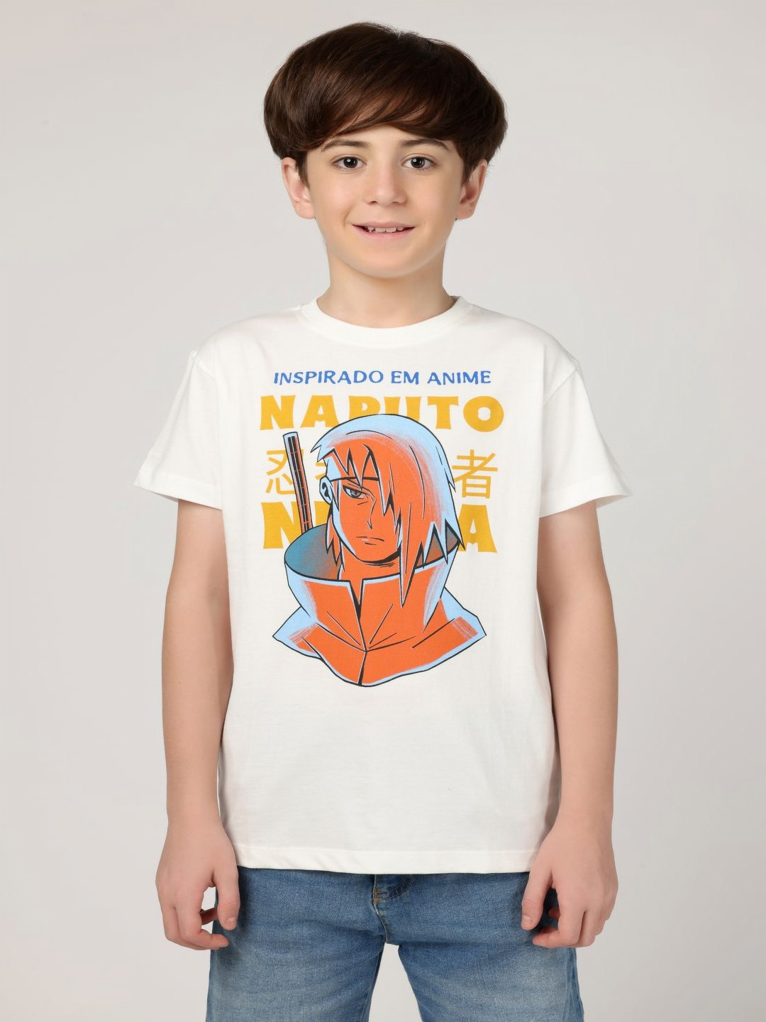 

Wakai Boys Printed Organic Cotton T-shirt, Off white
