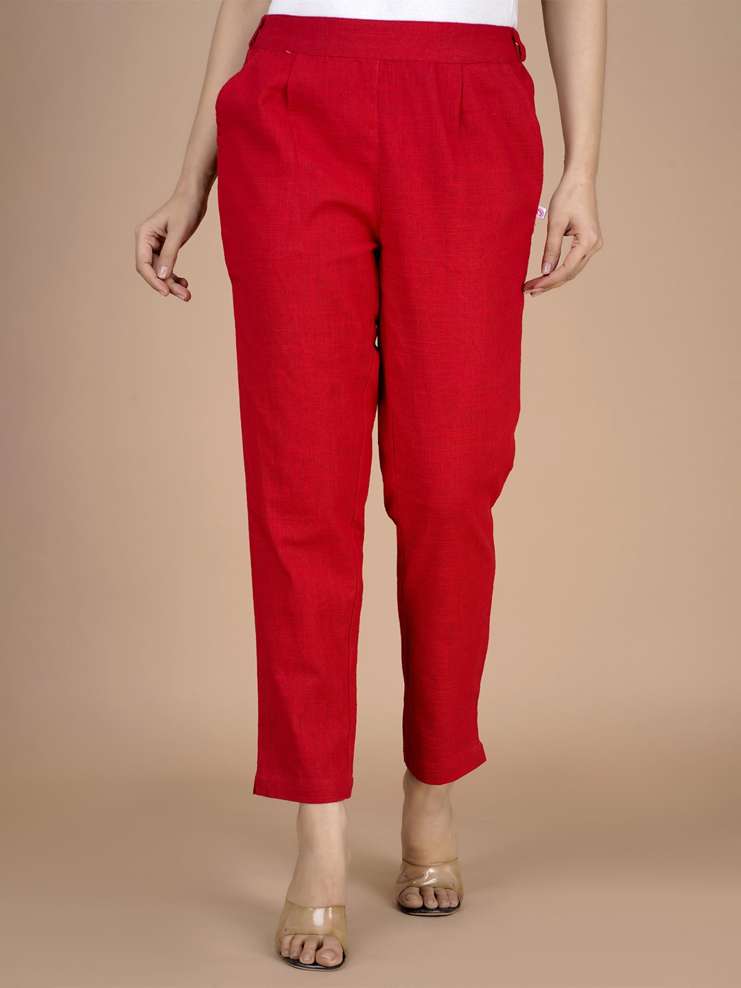 

ZITRA Women Trousers, Red