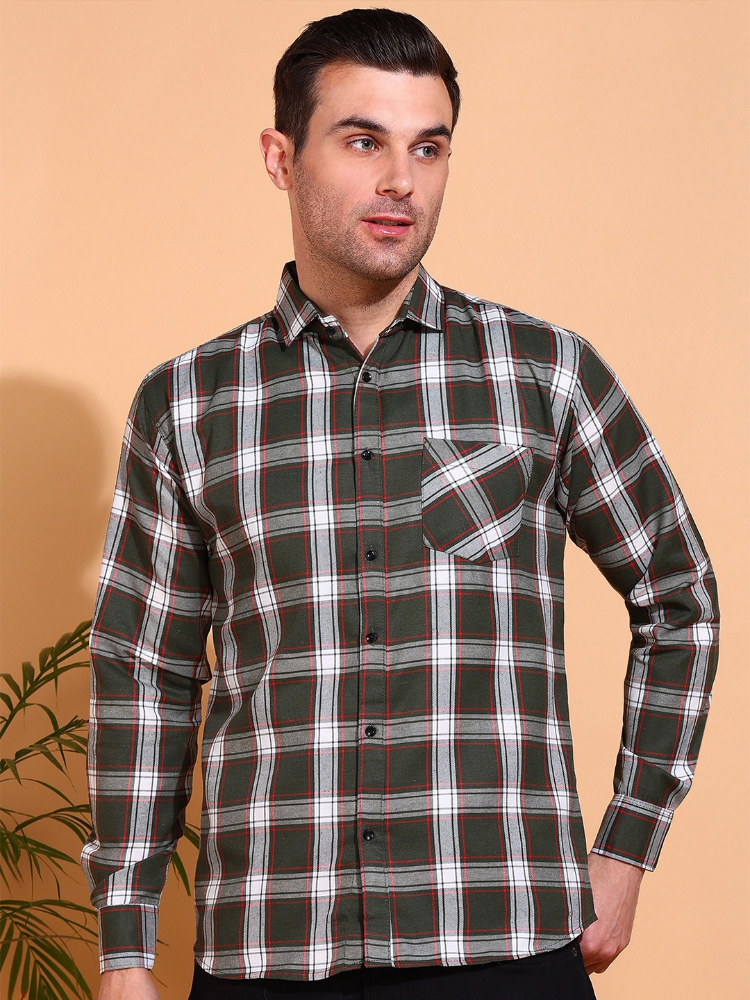 

Metronaut Men Classic Tartan Checks Opaque Checked Casual Shirt, Multi