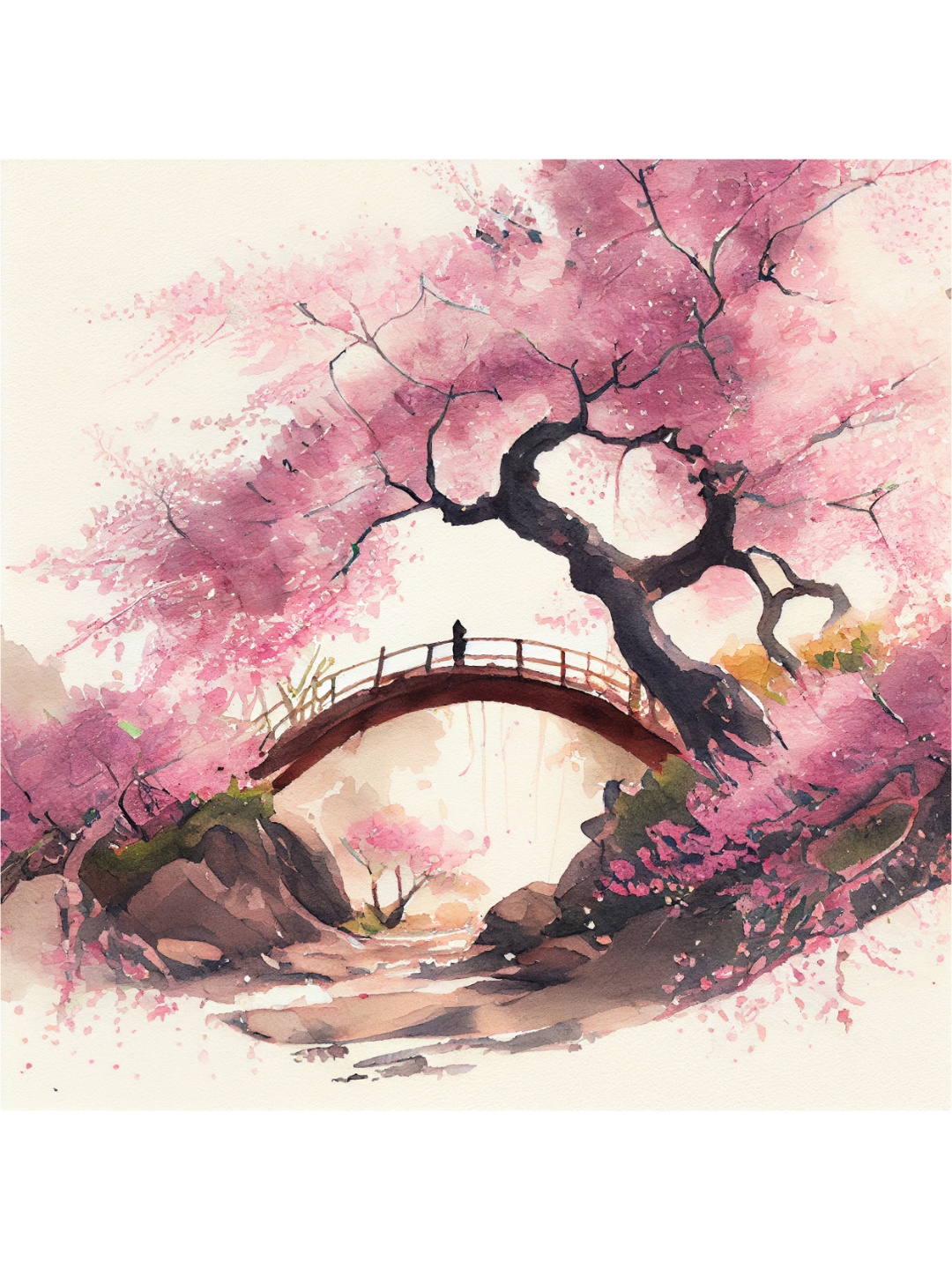 

CVANU Pink& Beige Floral& Botanical Canvas Wall Paintings