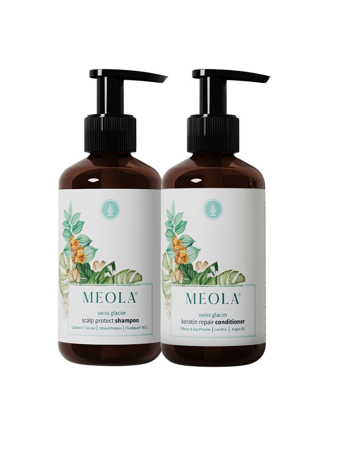 

Meola Set Of 2 Protect & Repair Hair Duo Shampoo & Keratin Repair Conditioner Combo, White
