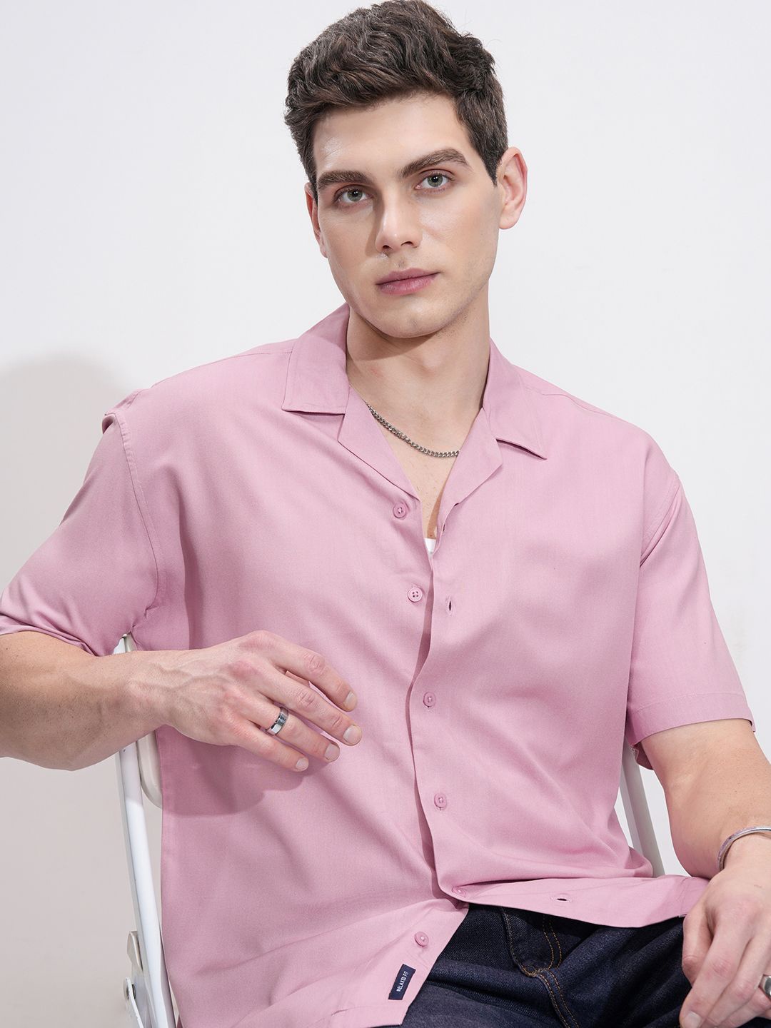 

HIGHLANDER Men Opaque Casual Shirt, Pink