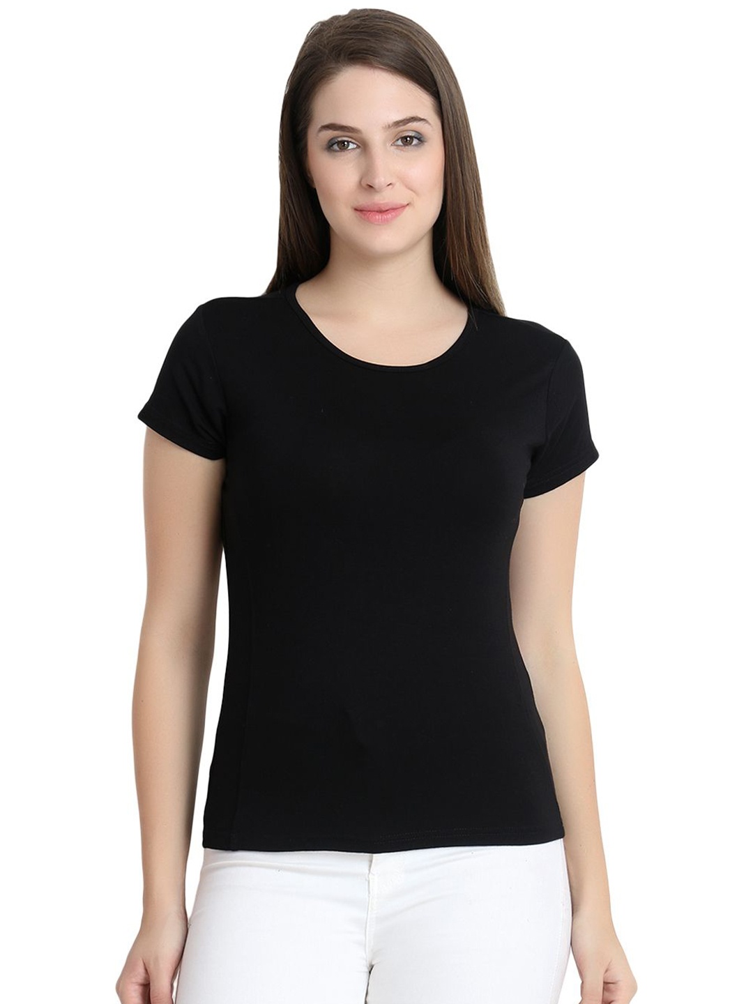 

ROARERS Women Slim Fit T-shirt, Black