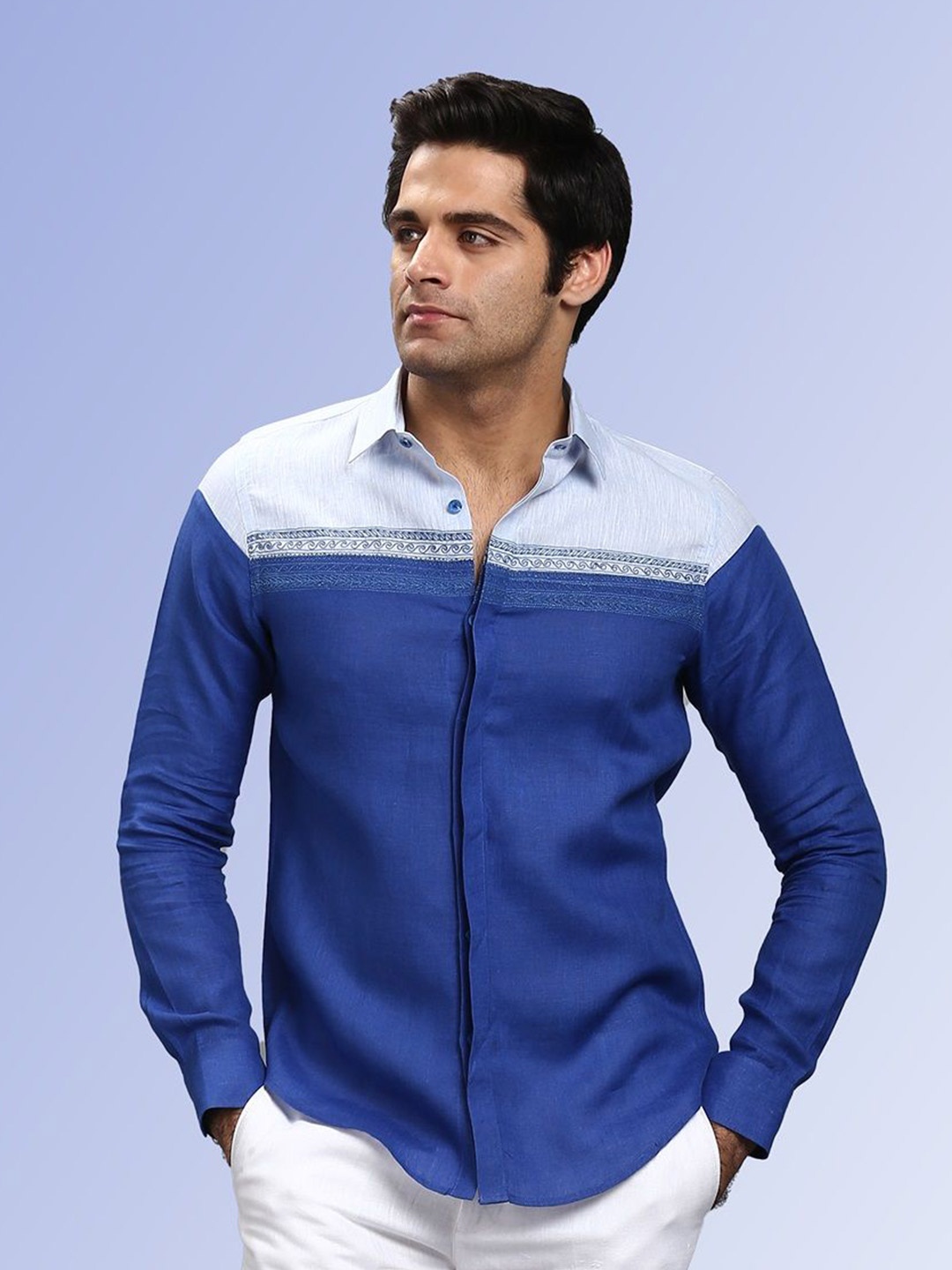 

ASUKA Men Opaque Casual Shirt, Blue
