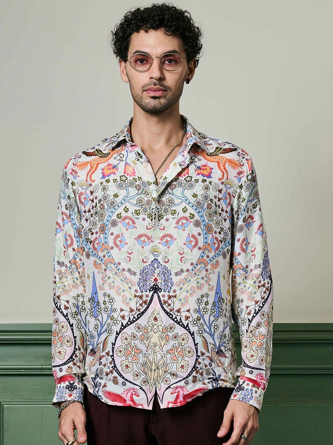 

ASUKA Men Floral Opaque Printed Casual Shirt, Multi