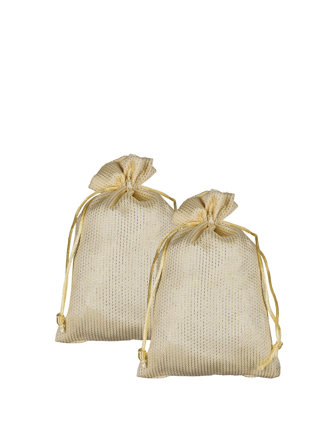 

Kuber Industries Set of 2 Textured Potli Clutch, Cream