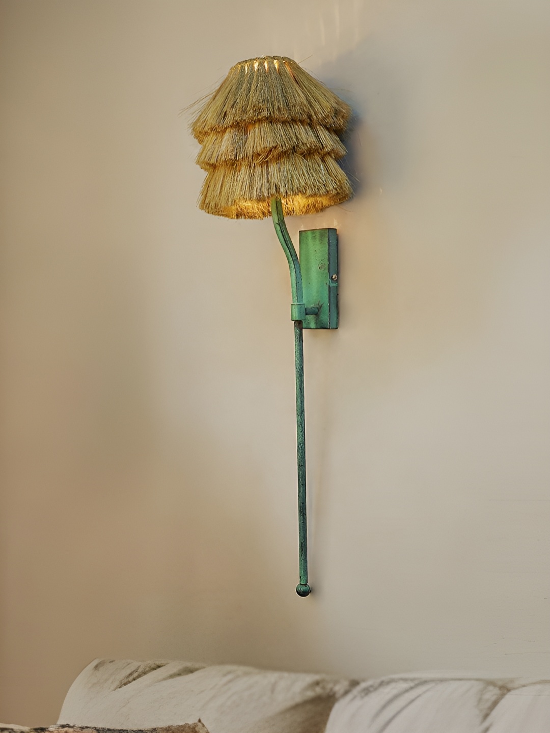 

Fos Lighting Green & Brown Textured Metal Wall Lamp