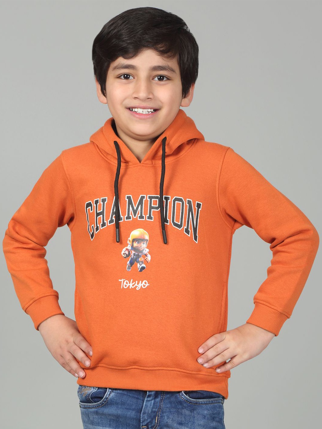 

Cantabil Boys Printed Sweatshirt, Navy blue