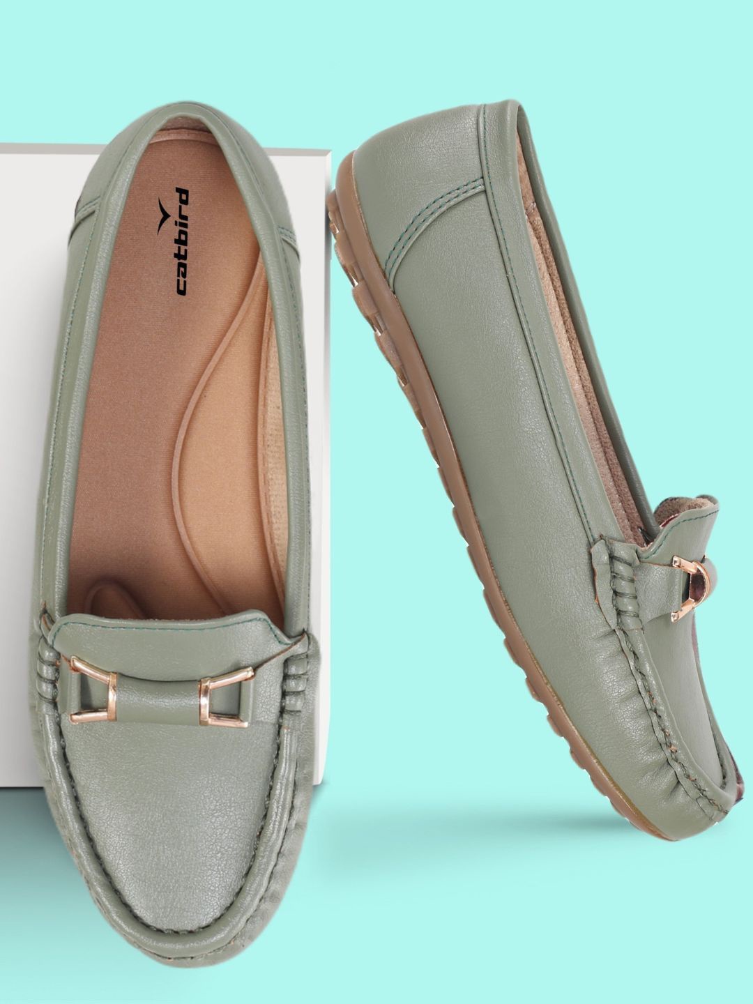 

CATBIRD Women Lightweight Loafers, Olive