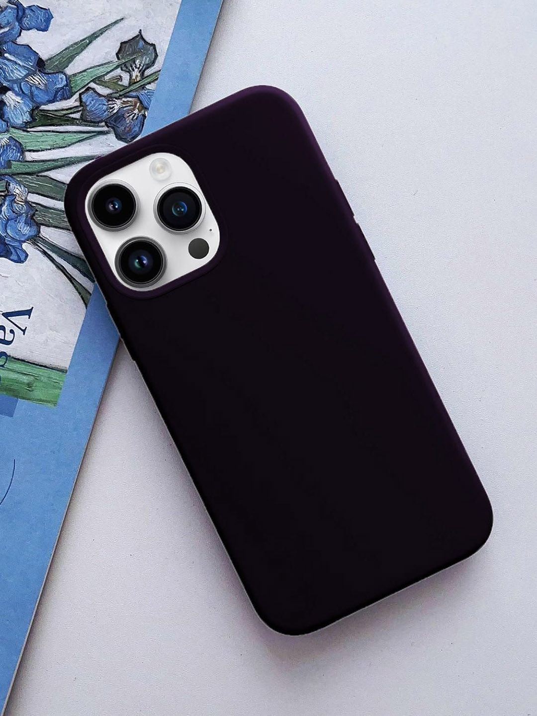 

TREEMODA Solid Printed iPhone 14 Pro Back Case Mobile Accessories, Purple