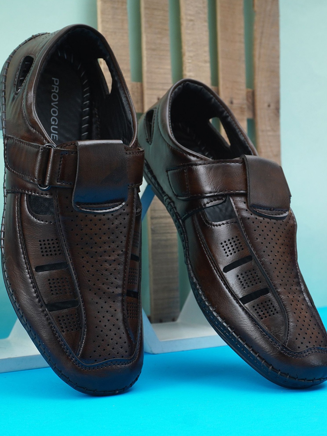 

Provogue Men Shoe-Style Sandals, Brown