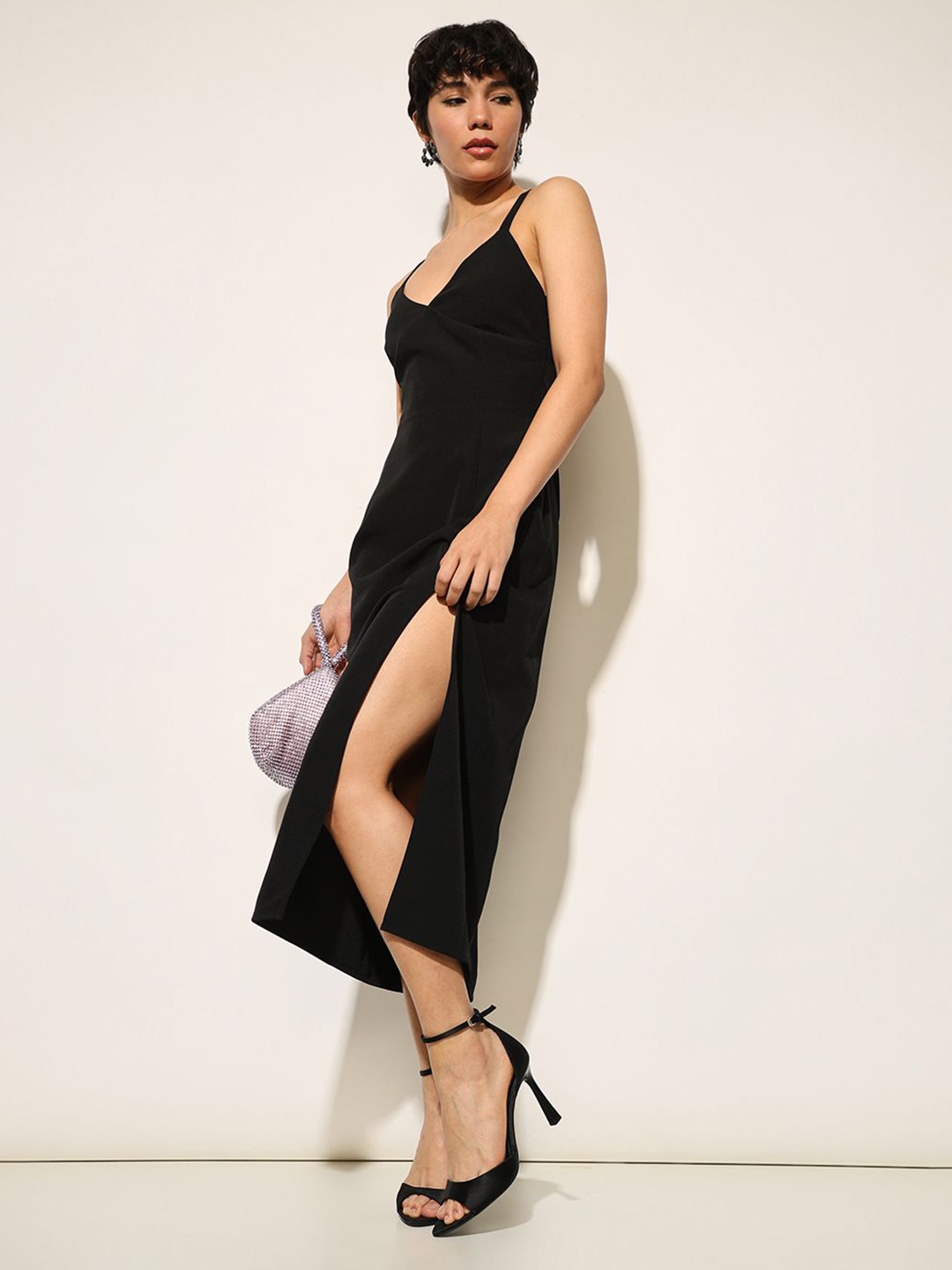 

ONLY Bodycon Midi Dress, Black