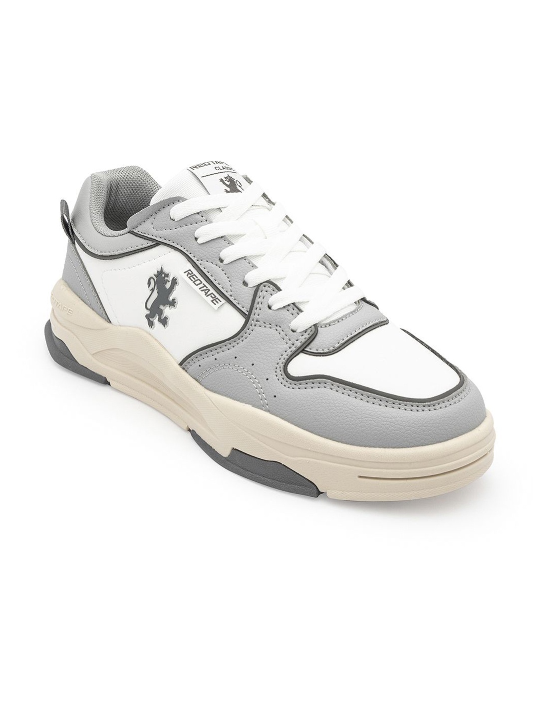 

Red Tape Men Colourblocked PU Sneakers, White
