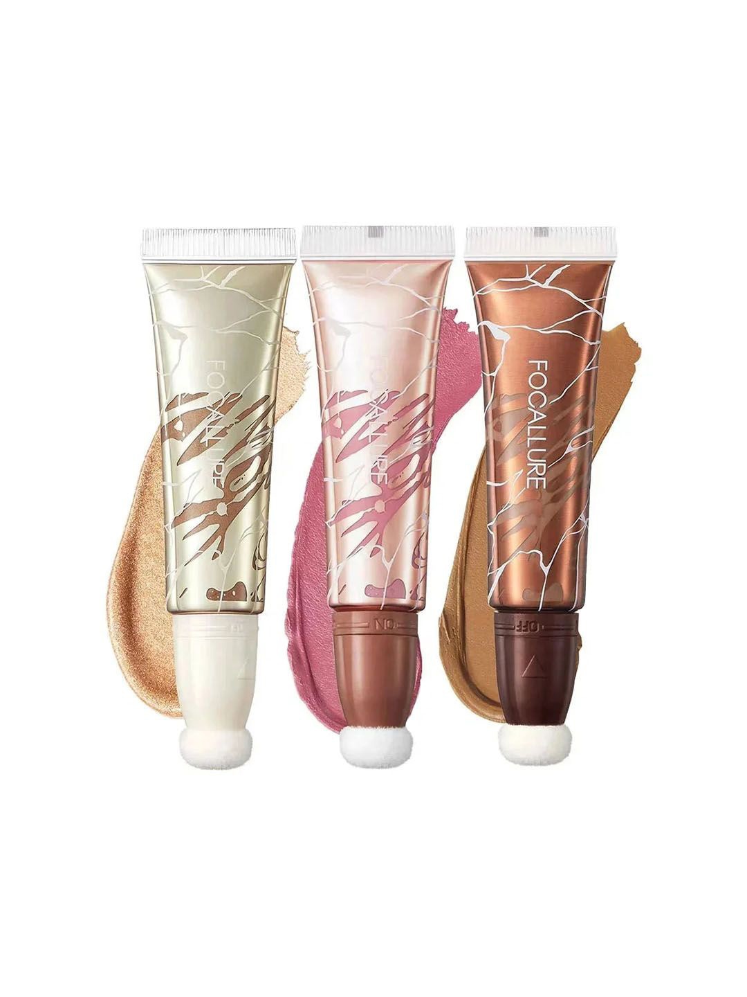 

FOCALLURE Set Of 3 Perfect Blending Blush- 9 ml Each- Set- #SE05 Daisy Chain, Multi