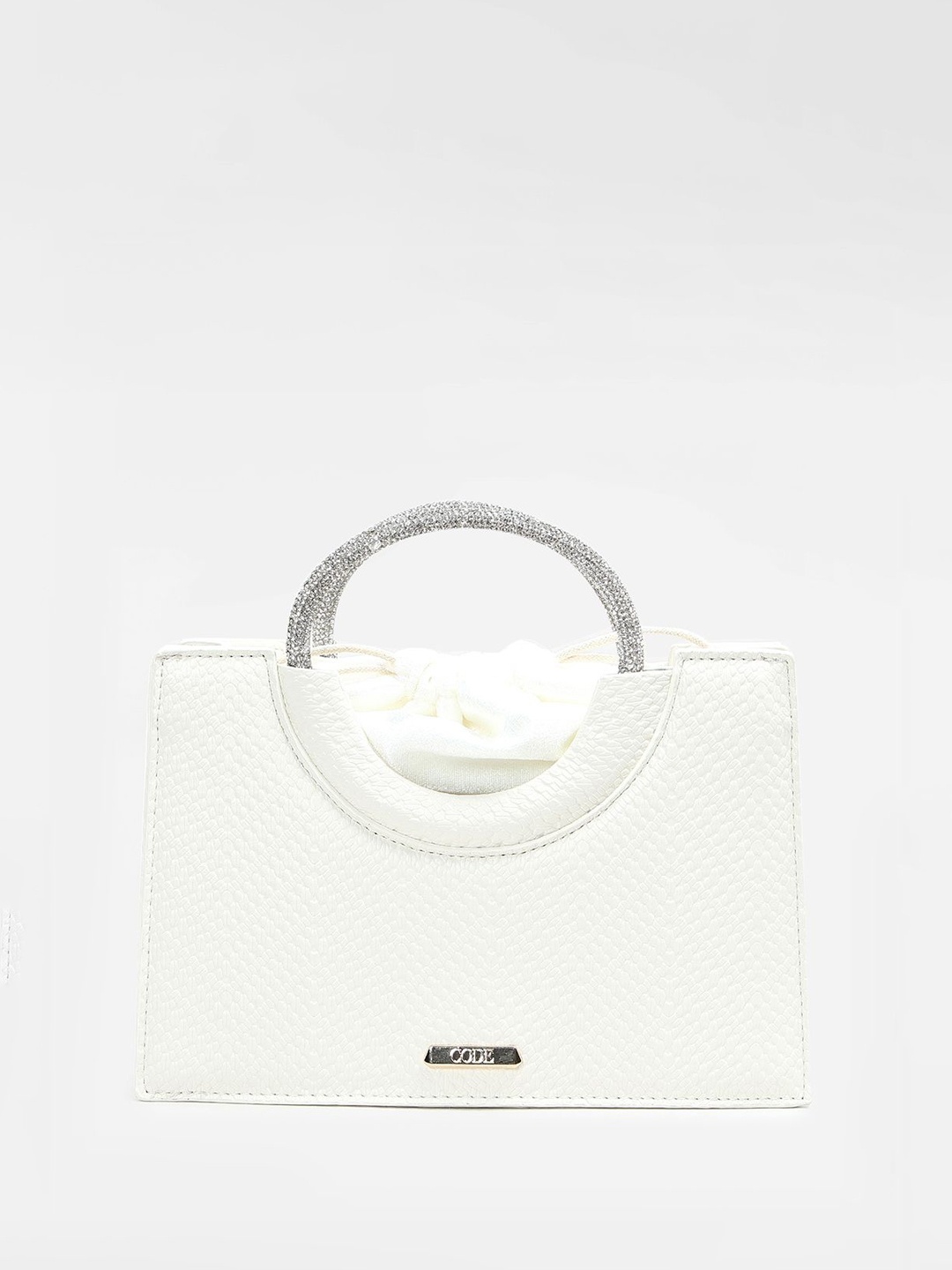 

CODE by Lifestyle PU Swagger Handheld Bag, White