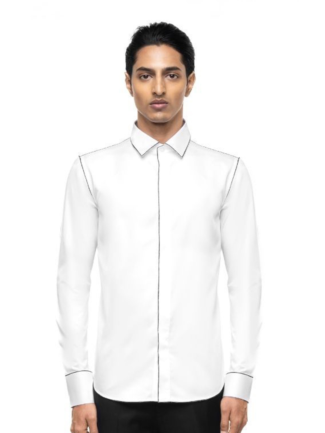 

SDS By Kushal Shah Men Smart Tailored Fit Opaque Casual Shirt, White