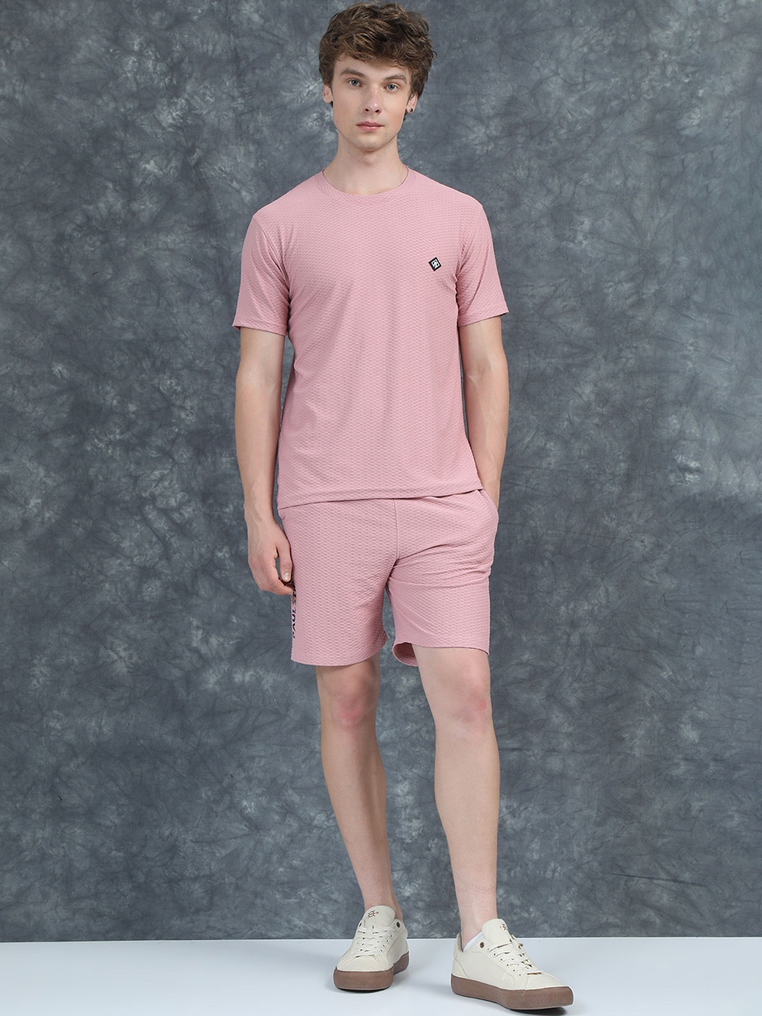 

PAUL STREET Round Neck T-Shirt With Shorts Co-Ords, Pink