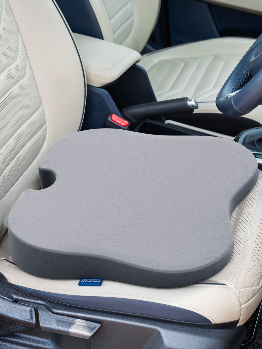 

HOSPIKART Grey Memory Foam Seating Pad Universal For Car
