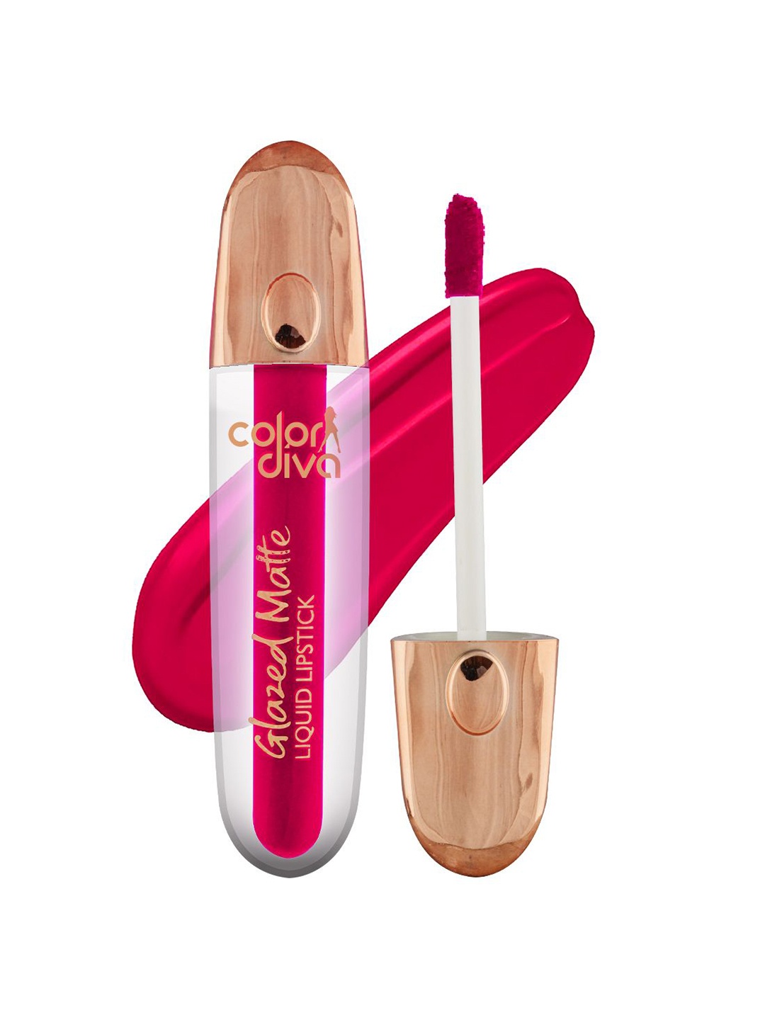 

Color Diva Glazed Matte Superstay 14 hr Matte Liquid Lipstick- 5.5 ml- Rosette 118, Pink