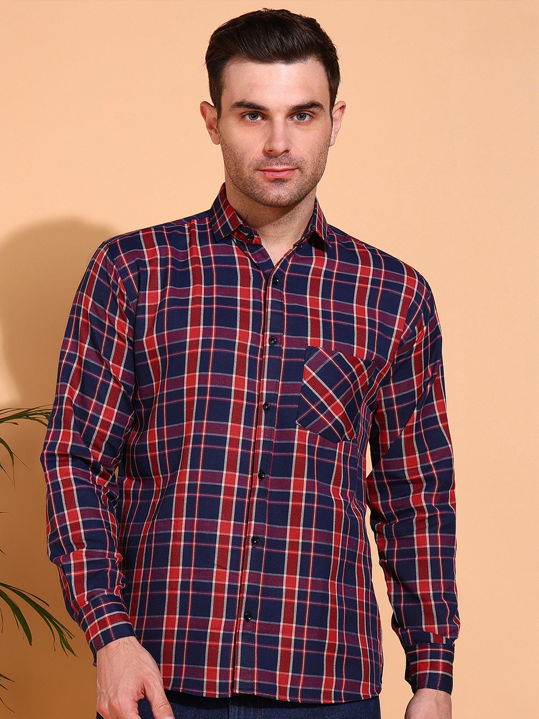 

Metronaut Men Classic Tartan Checks Opaque Checked Casual Shirt, Multi