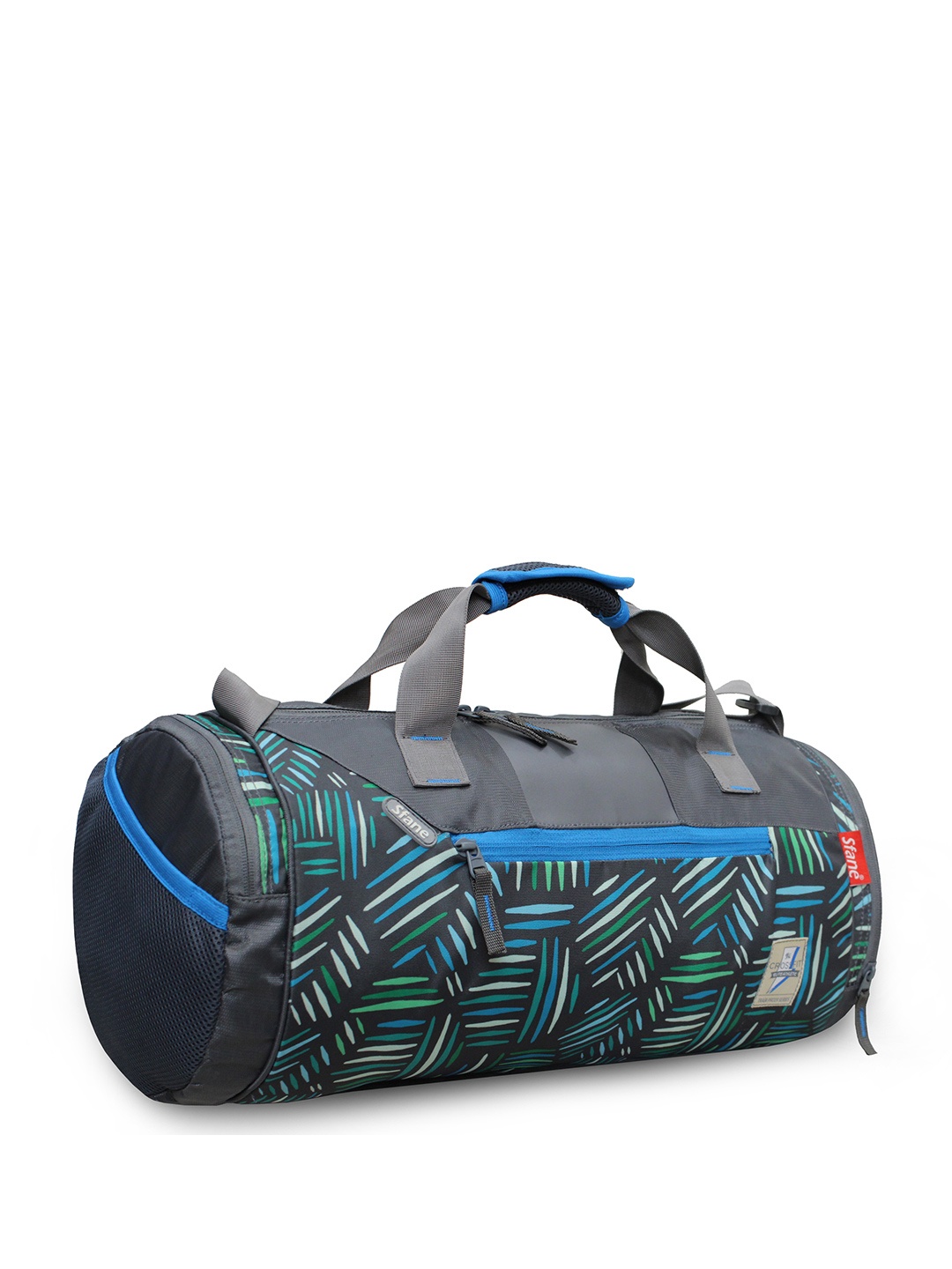 

Sfane Unisex Printed Shoulder Straps Medium Sports or Gym Duffel Bag, Grey