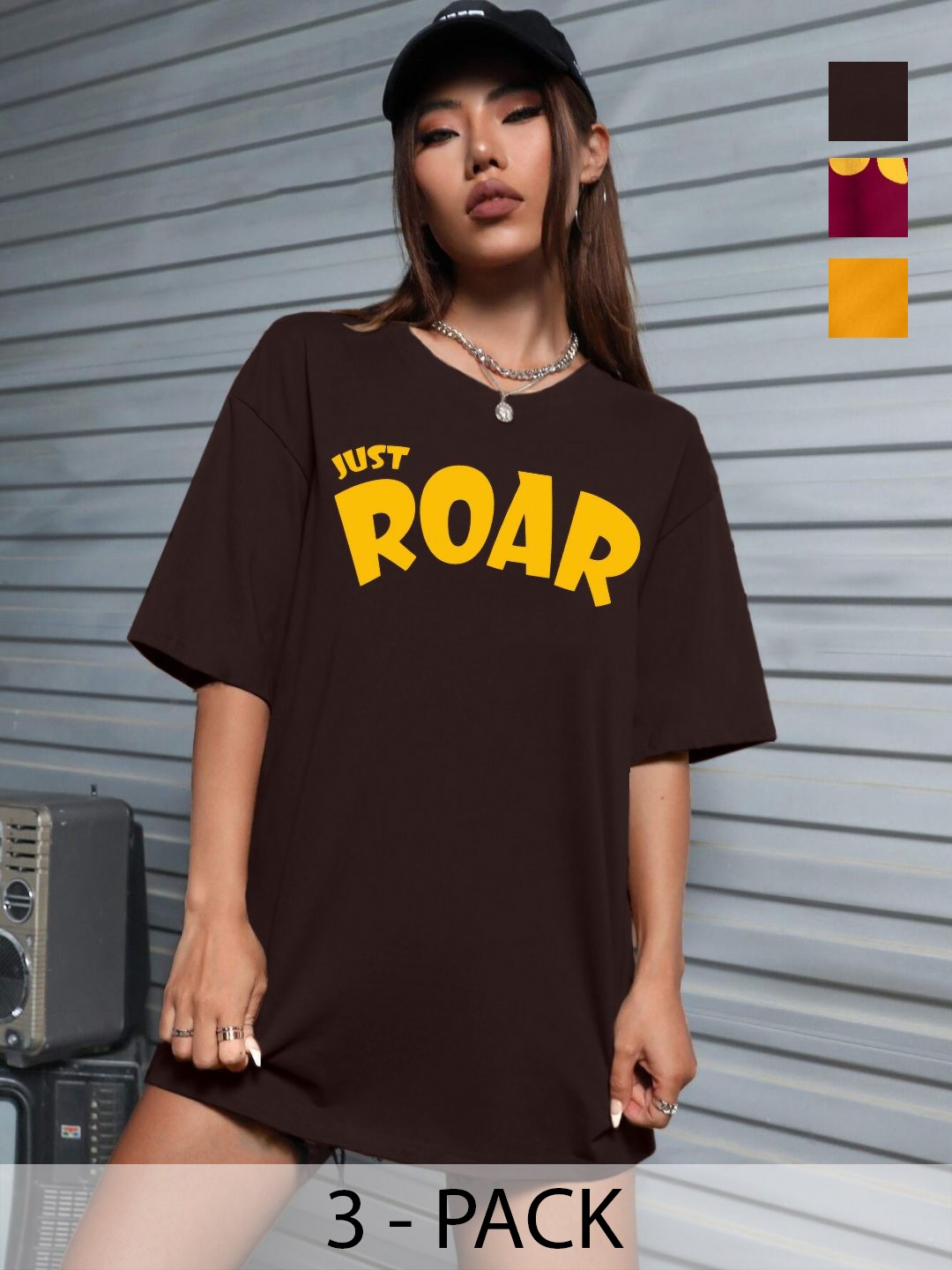 

Leotude Women 3 Printed T-shirt, Multi