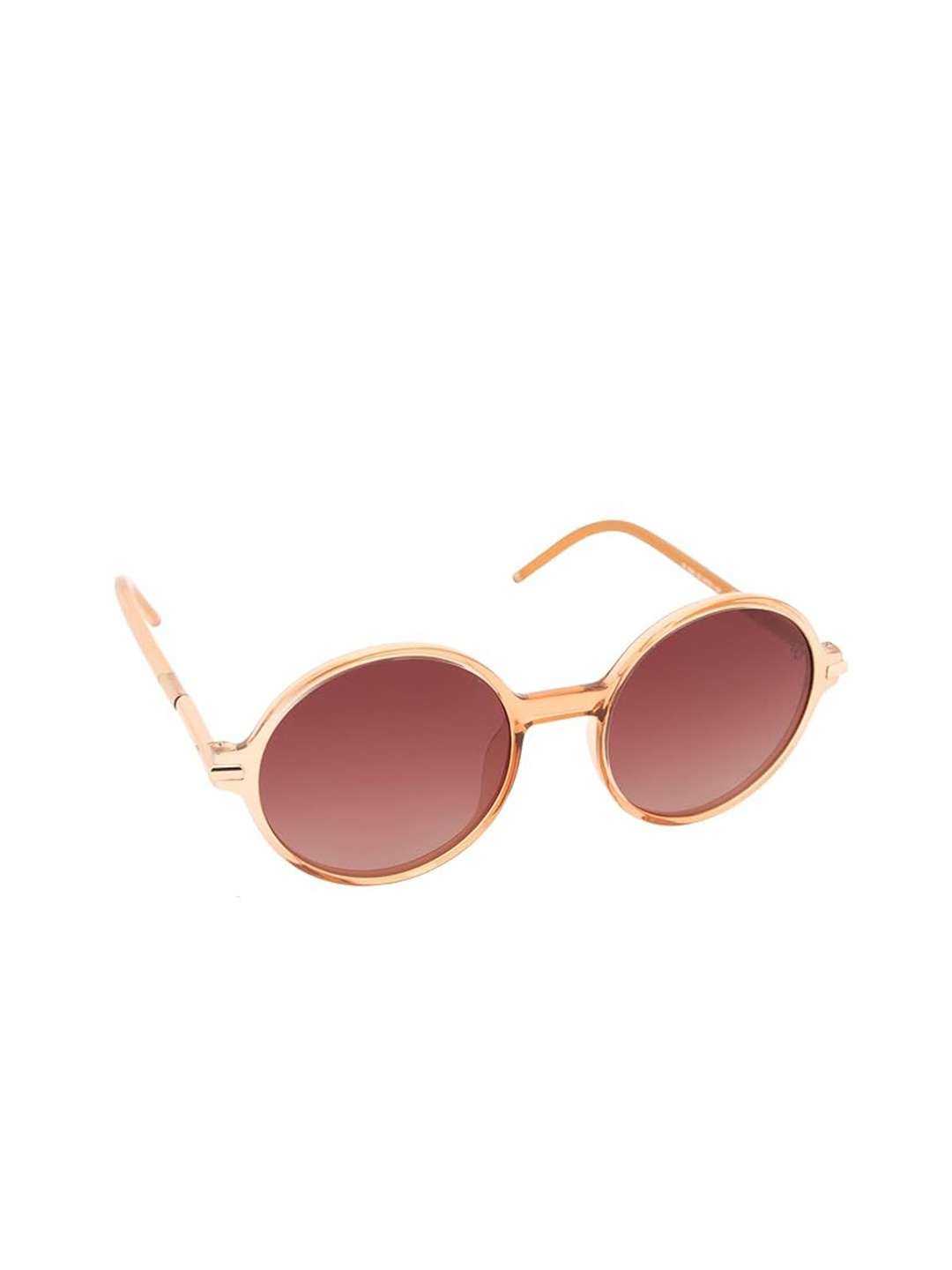 

GIO COLLECTION Unisex Round Sunglasses with UV Protected Lens, Brown