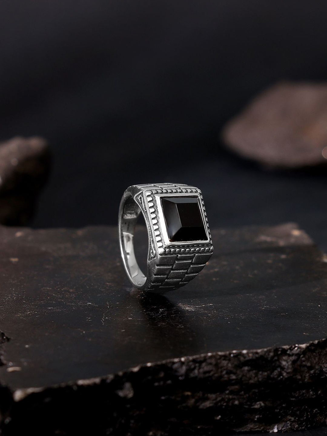 

GIVA 925 Silver Rhodium-Plated Cubic Zirconia Adventurous Ring For Him