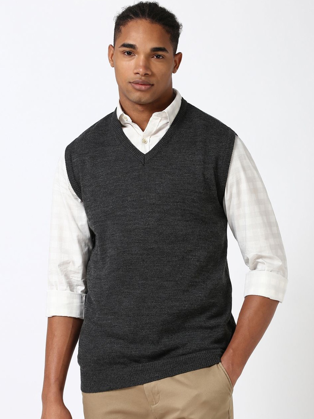 

Peter England Casuals Men Pullover, Grey