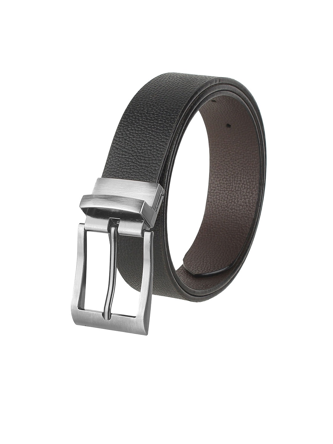 

USL Men Leather Reversible Formal Belt, Black