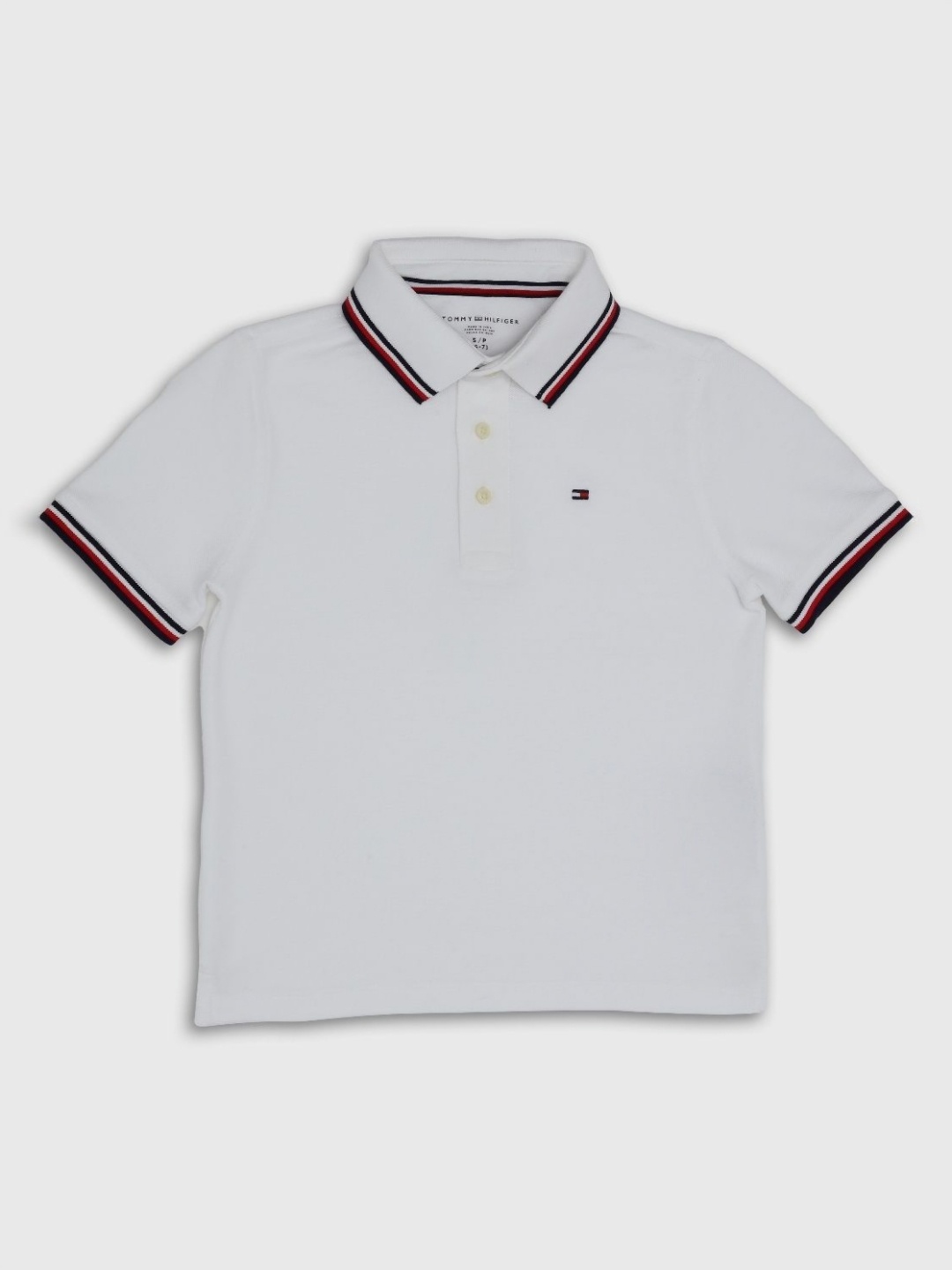 

Tommy Hilfiger Boys Polo Collar T-shirt, White