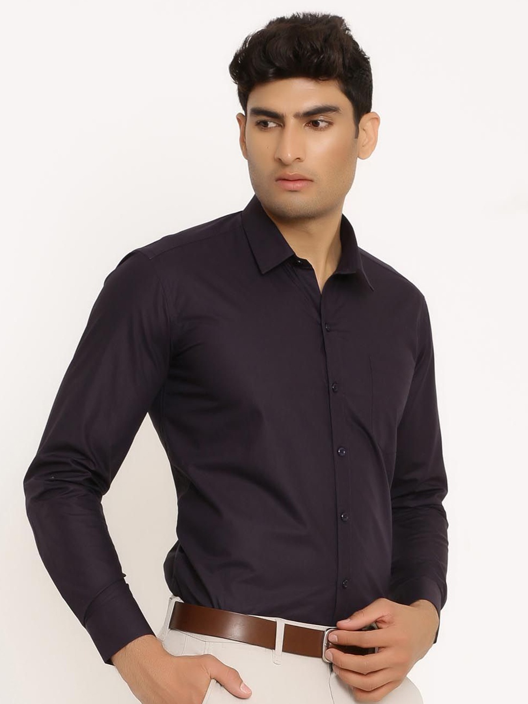 

Tistabene Men Opaque Casual Shirt, Purple