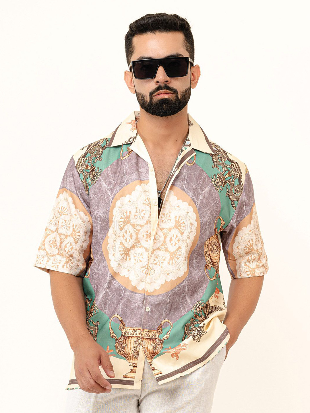 

Tistabene Men Opaque Printed Casual Shirt, Multi