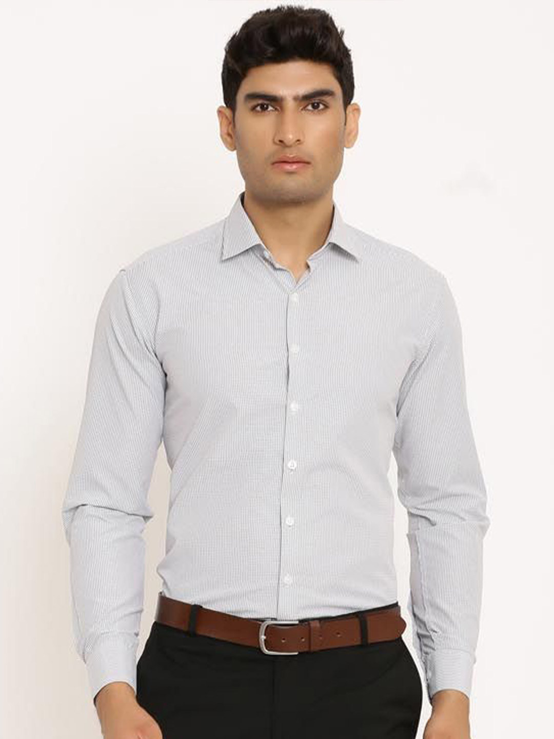 

Tistabene Men Opaque Checked Casual Shirt, Blue